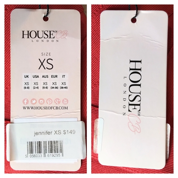 NWT House of CB Jennifer Cross Back Bandage Dress - Picture 8 of 8